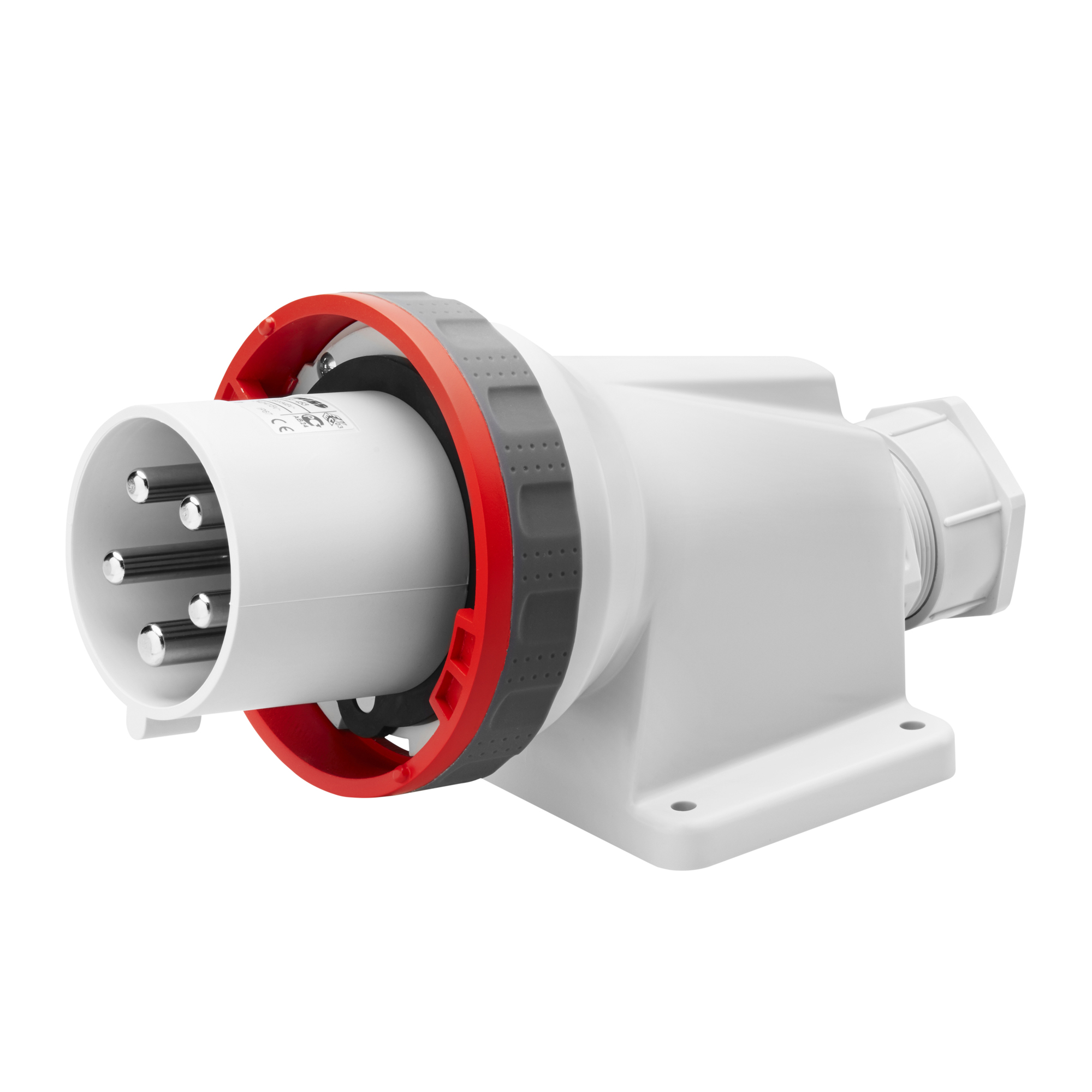 Enchufe Macho Industrial Sobrepuesto 90 Grado 3P+T 63A 380V IP67 GW61452 — Gewiss — Gewiss