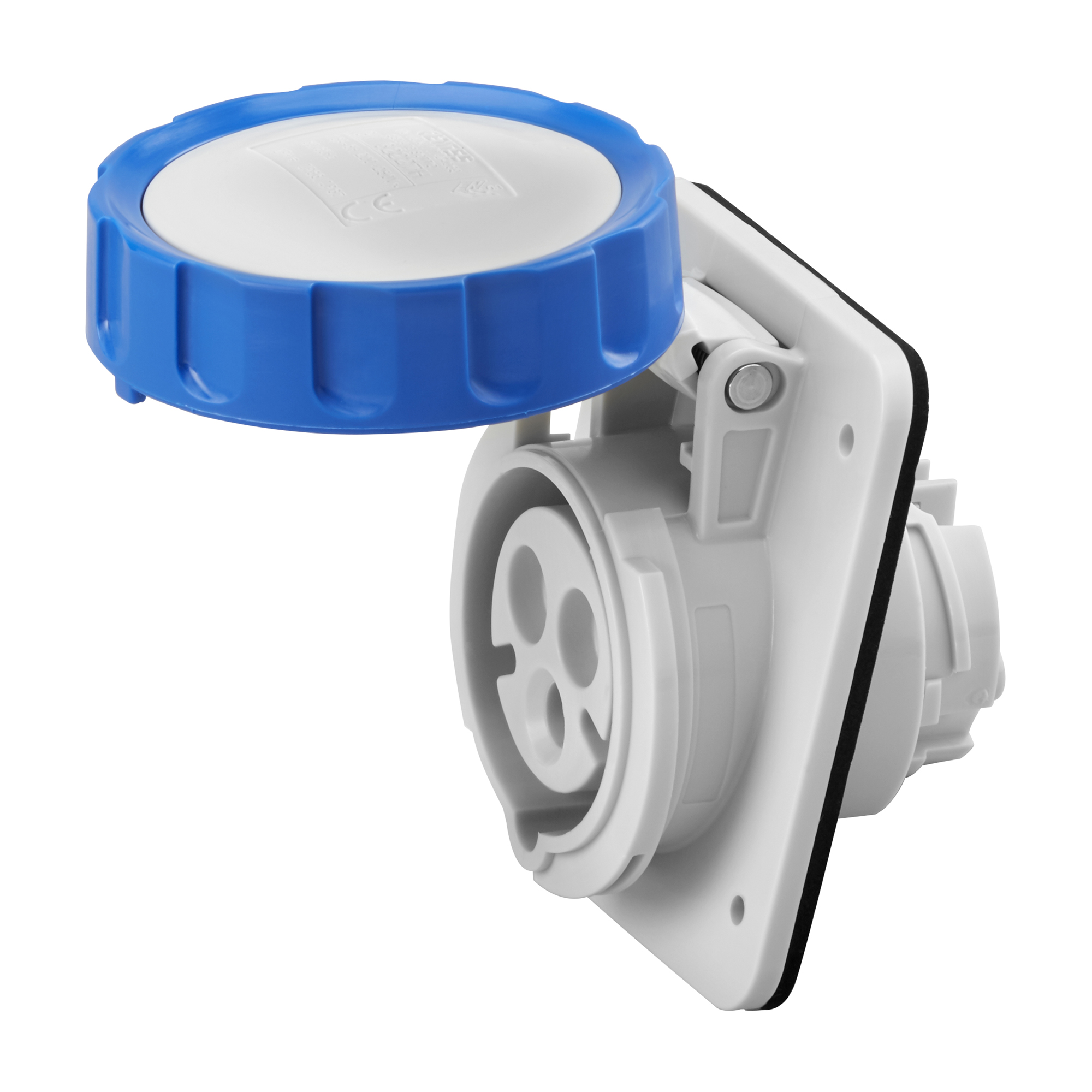 Enchufe Hembra Industrial Embutido 2P+T 32A 250V IP67 GW62238H — Gewiss — Gewiss
