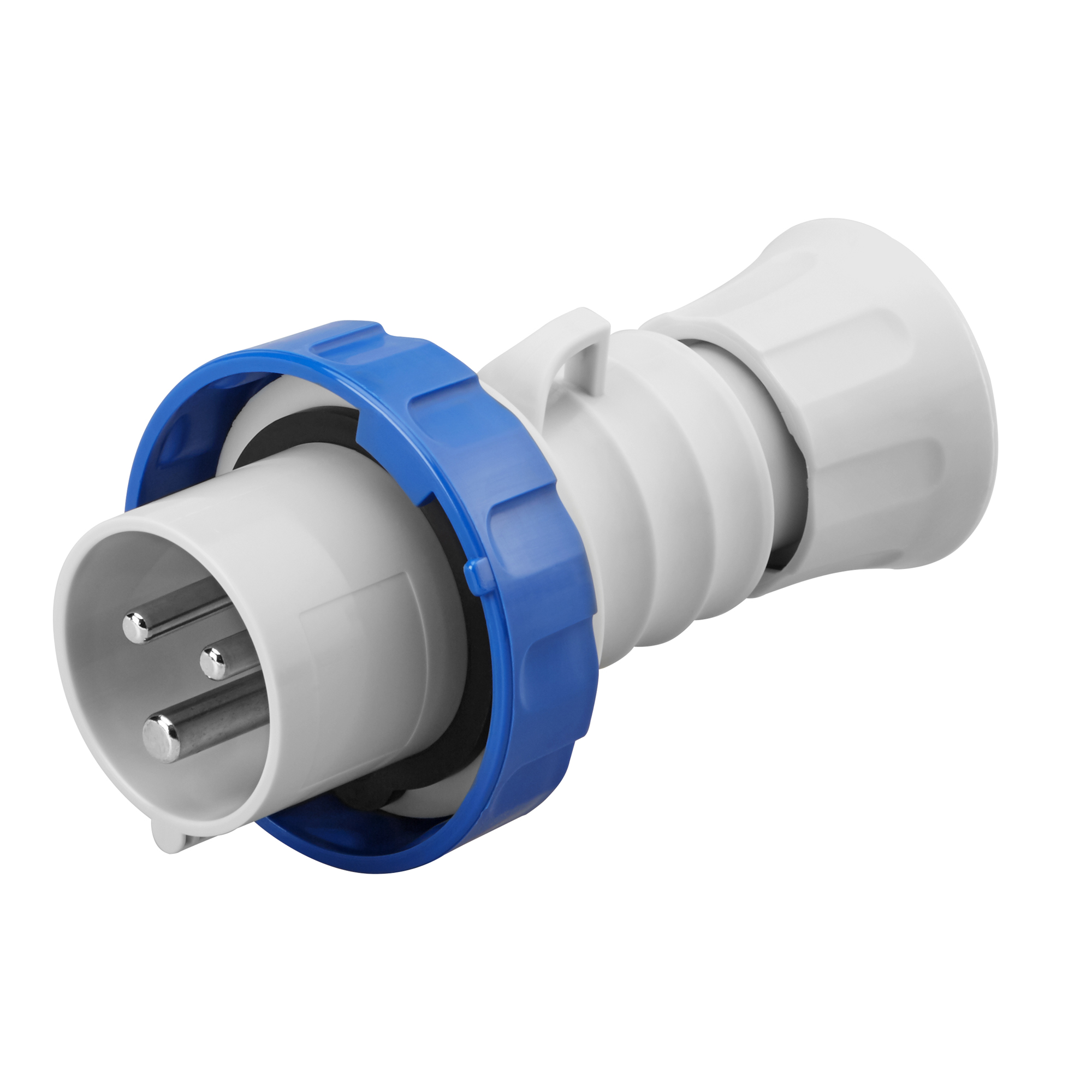 Macho Industrial Volante 220V 16A 2P+T IP66/69 Azul Tornillo GW60026H — Gewiss — Gewiss