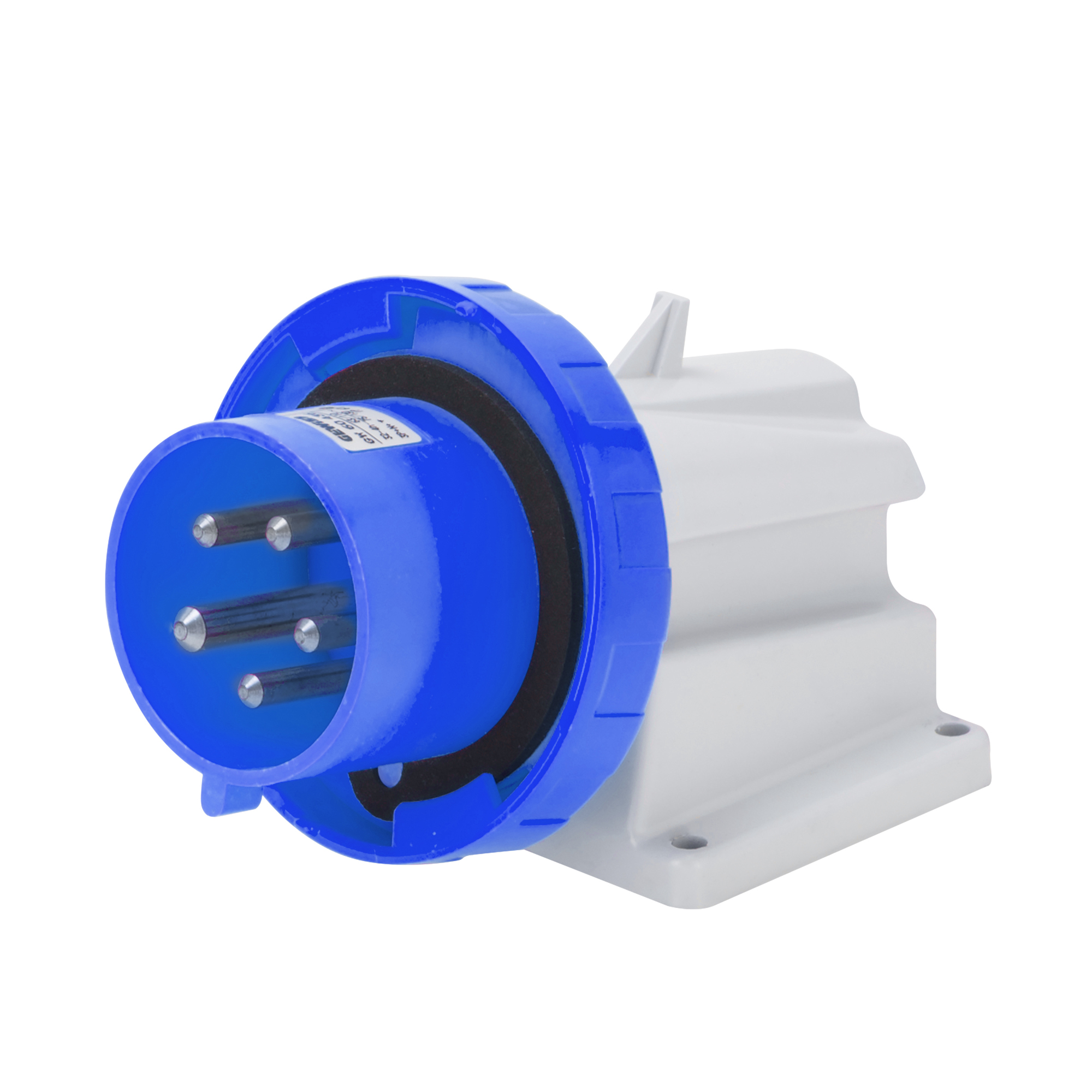 Enchufe Macho Industrial Sobrepuesto 90 Grados 2P+T 32A 250V 6H Azul IP67 GW60437 — Gewiss — Gewiss