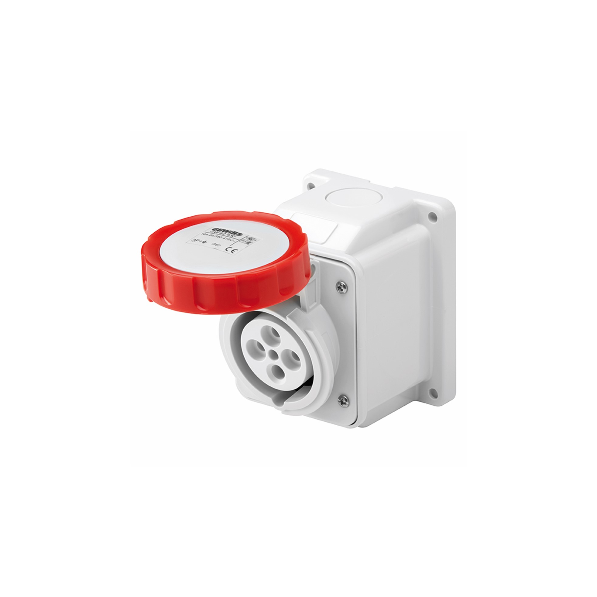Enchufe Hembra Industrial Sobrepuesto 380V 16A 3P+N+T IP67 GW62431 — Gewiss — Gewiss