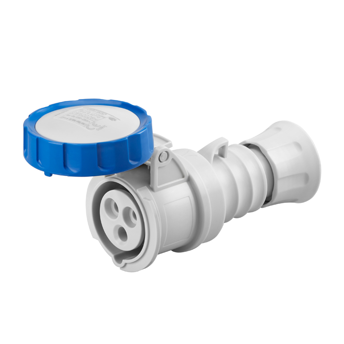 Enchufe Hembra Industrial Volante 220V 16A 2P+T IP66/69 GW62026FH — Gewiss — Gewiss