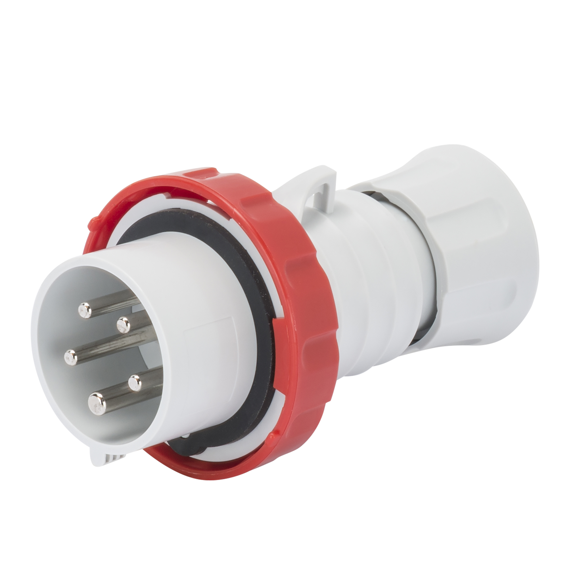 Macho Industrial Volante 380V 32A 3P+T+N IP66/69 Rojo Libre Mantencion GW60042FH — Gewiss — Gewiss