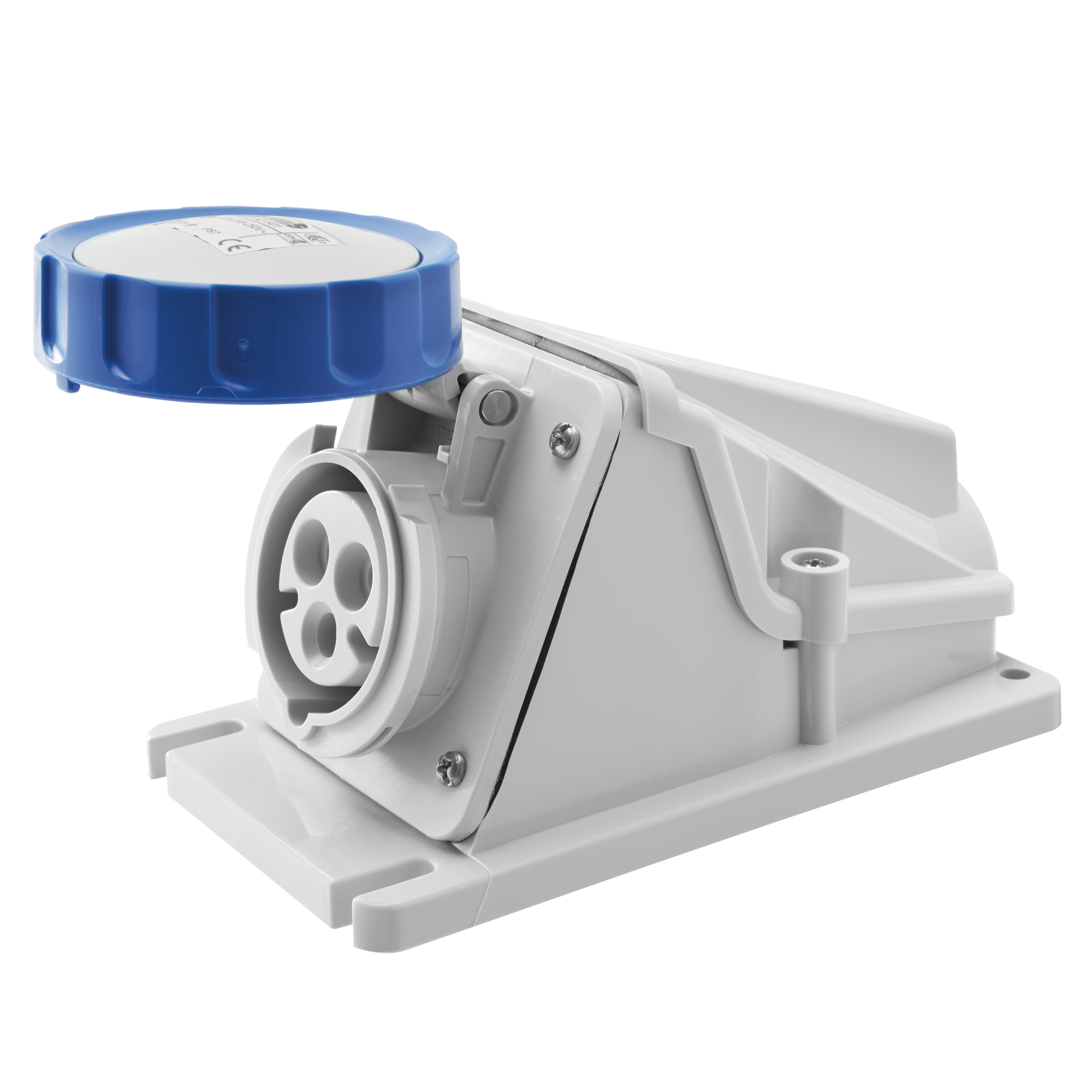 Enchufe Hembra Industrial Sobrepuesto 2P+T 32A 250V 6H IP67 GW62511 — Gewiss — Gewiss