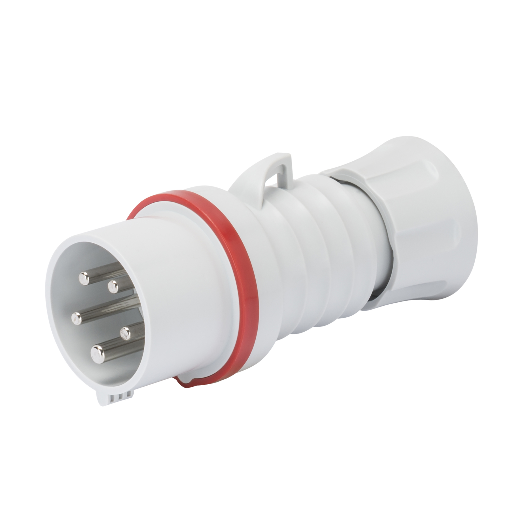 Macho Industrial Volante 380V 32A 3P+T IP44/54 Rojo Libre Mantencion GW60019FH — Gewiss — Gewiss
