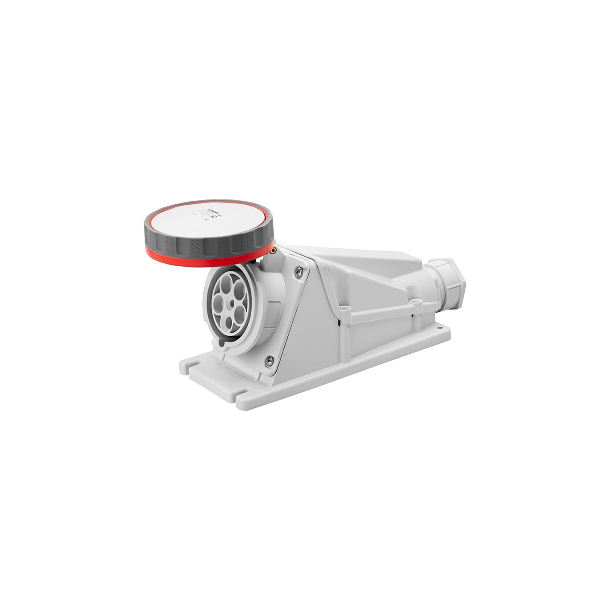 Hembra Industrial Sobrepuesto 380V 125A 90G Libre de Halogenos 3P+N+T IP67 Rojo GW62535 — Gewiss — Gewiss