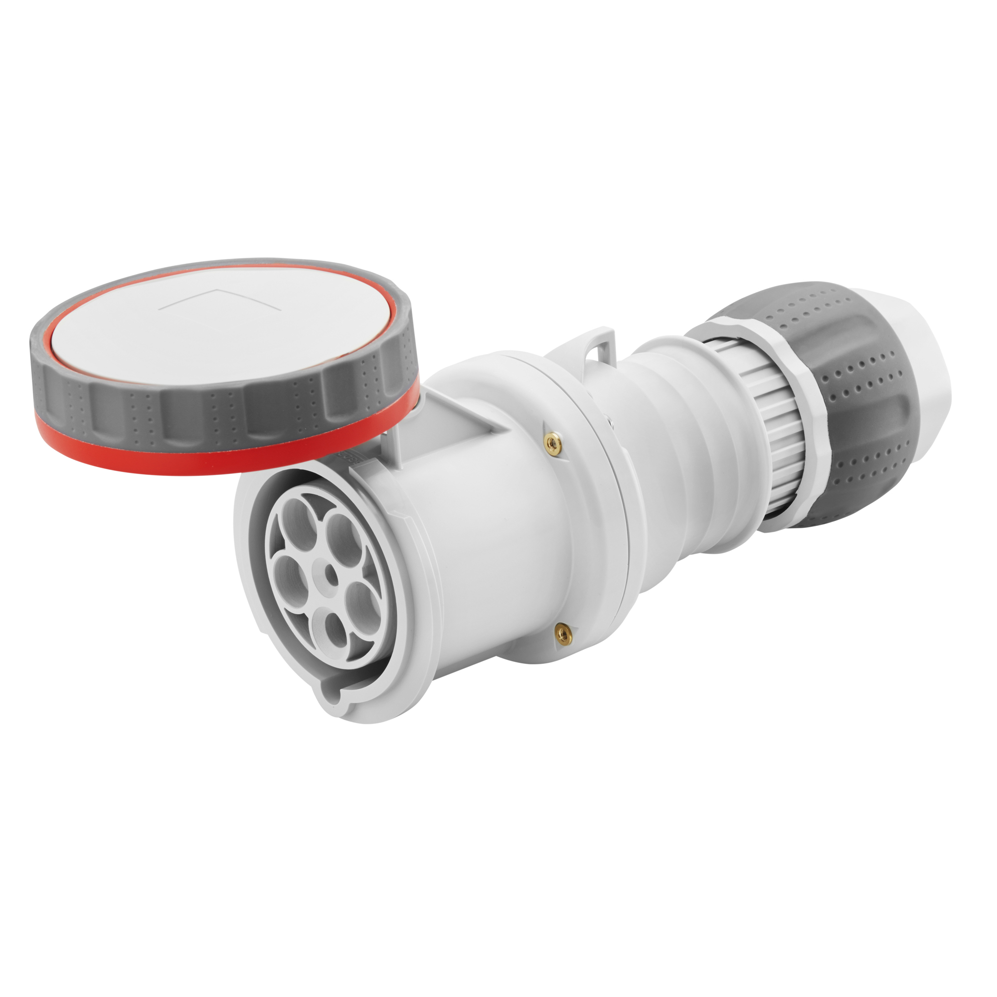 Enchufe Hembra Industrial Volante 380V 63A 3P+T IP66/69 GW63052H — Gewiss — Gewiss