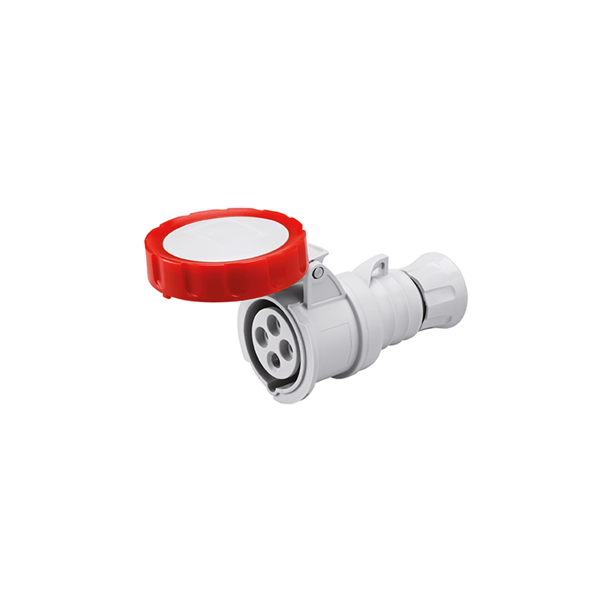 Hembra Industrial Volante 380V 32A 3P+T IP66/69 Rojo Tornillo GW62041H — Gewiss — Gewiss