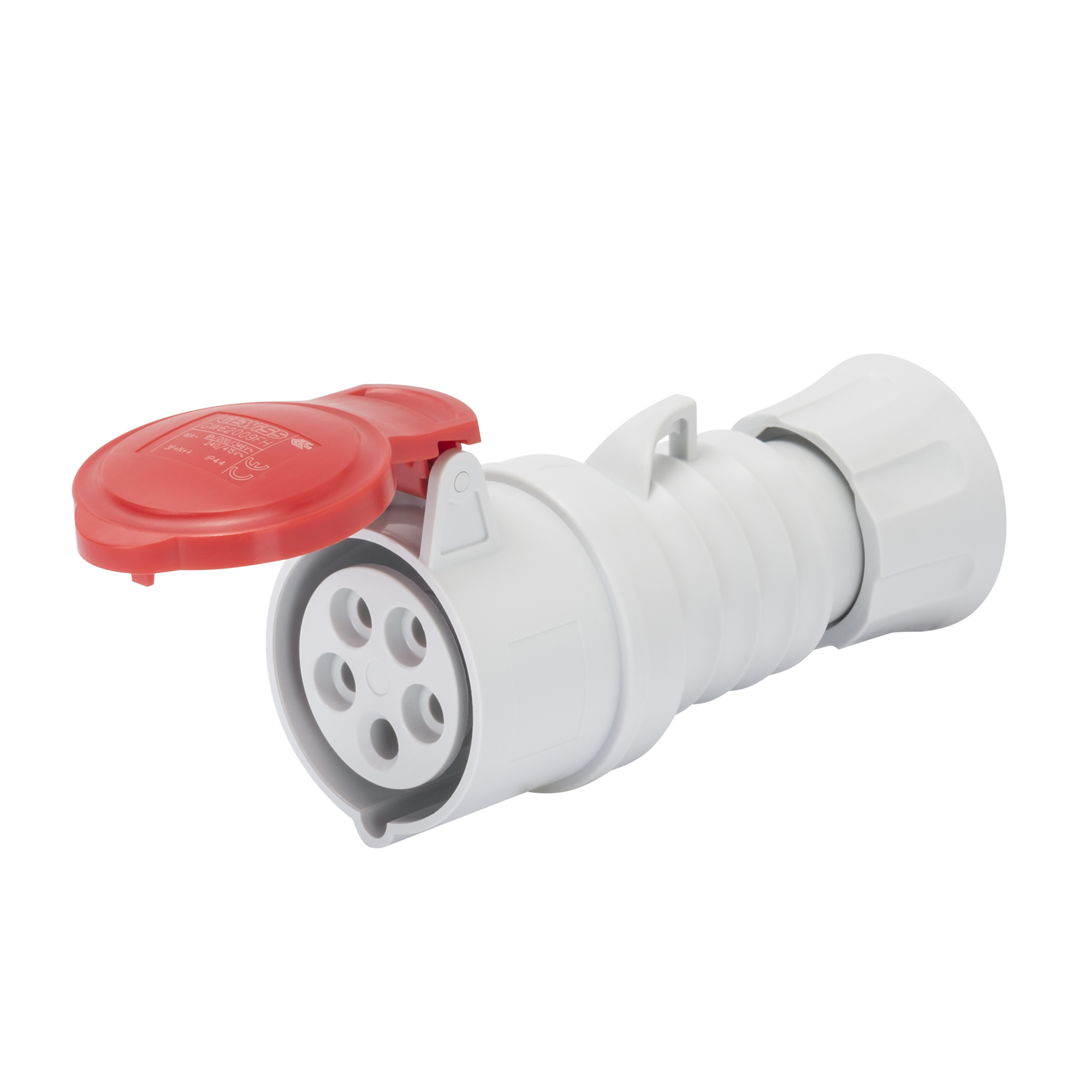 Enchufe Hembra Industrial Volante 380V 32A 3P+T IP44/54 GW62019FH — Gewiss — Gewiss