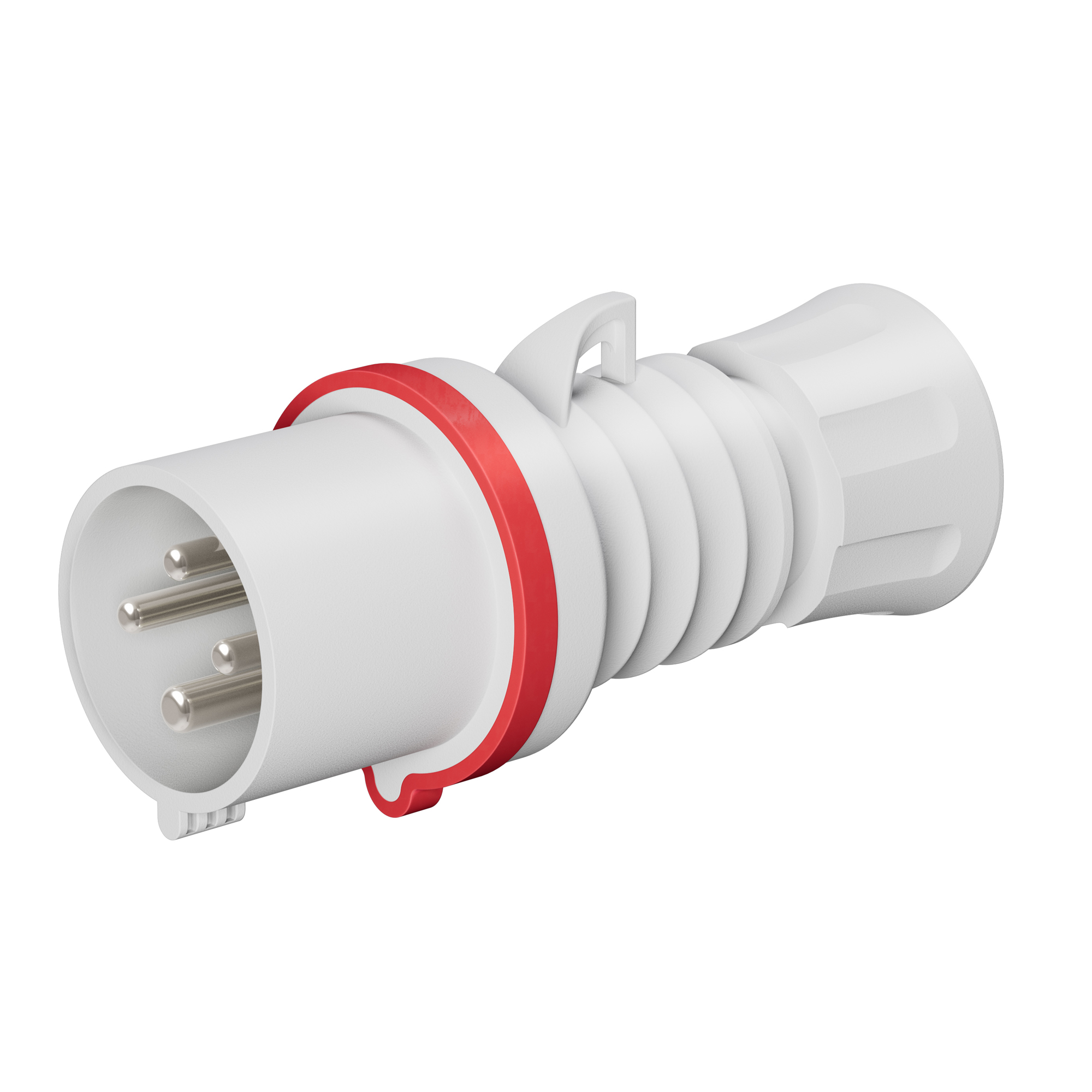 Macho Industrial Volante 380V 32A 3P+T IP44/54 Rojo Tornillo GW60019H — Gewiss — Gewiss