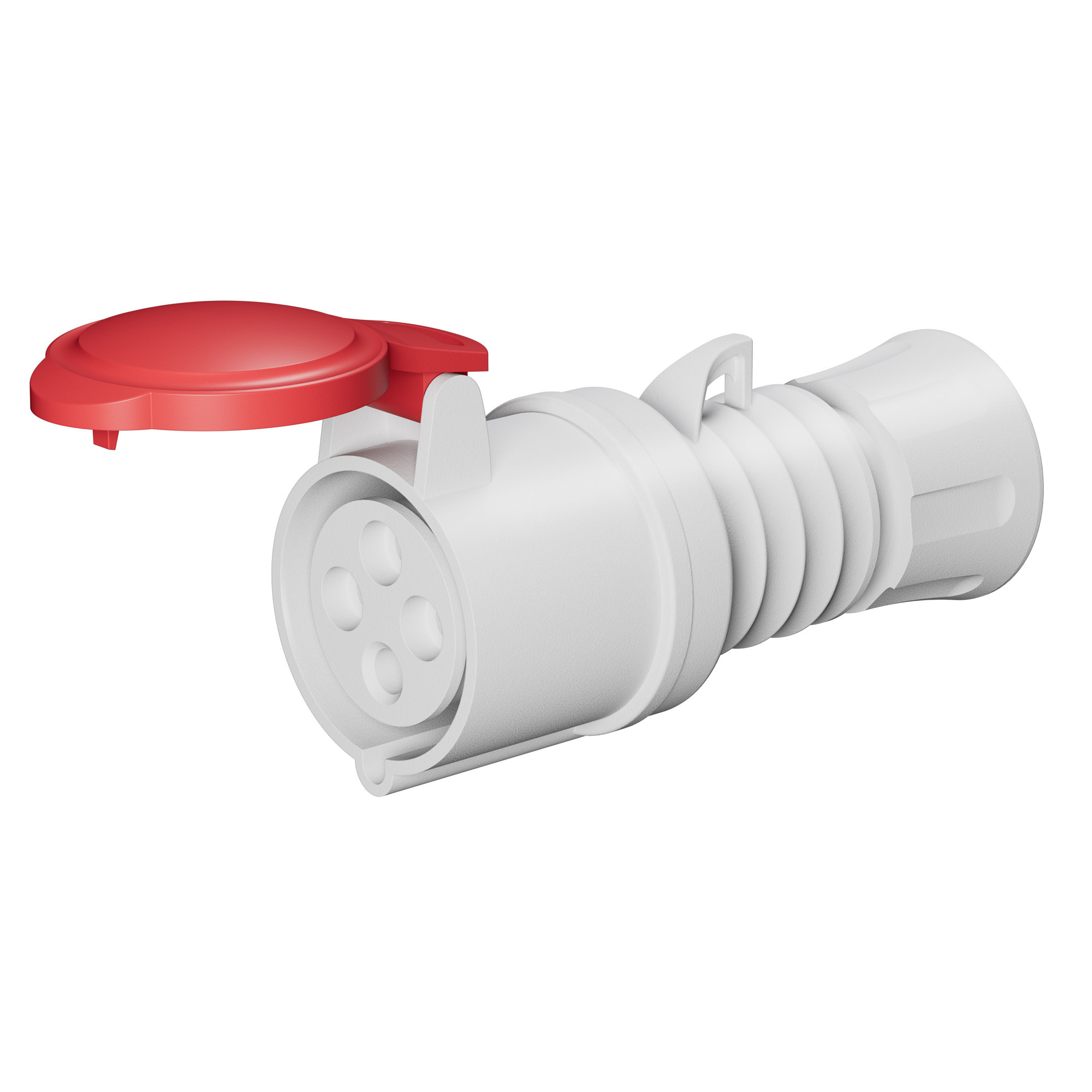 Hembra Industrial Volante 380V 32A 3P+T IP44/54 Rojo Tornillo GW62019H — Gewiss — Gewiss