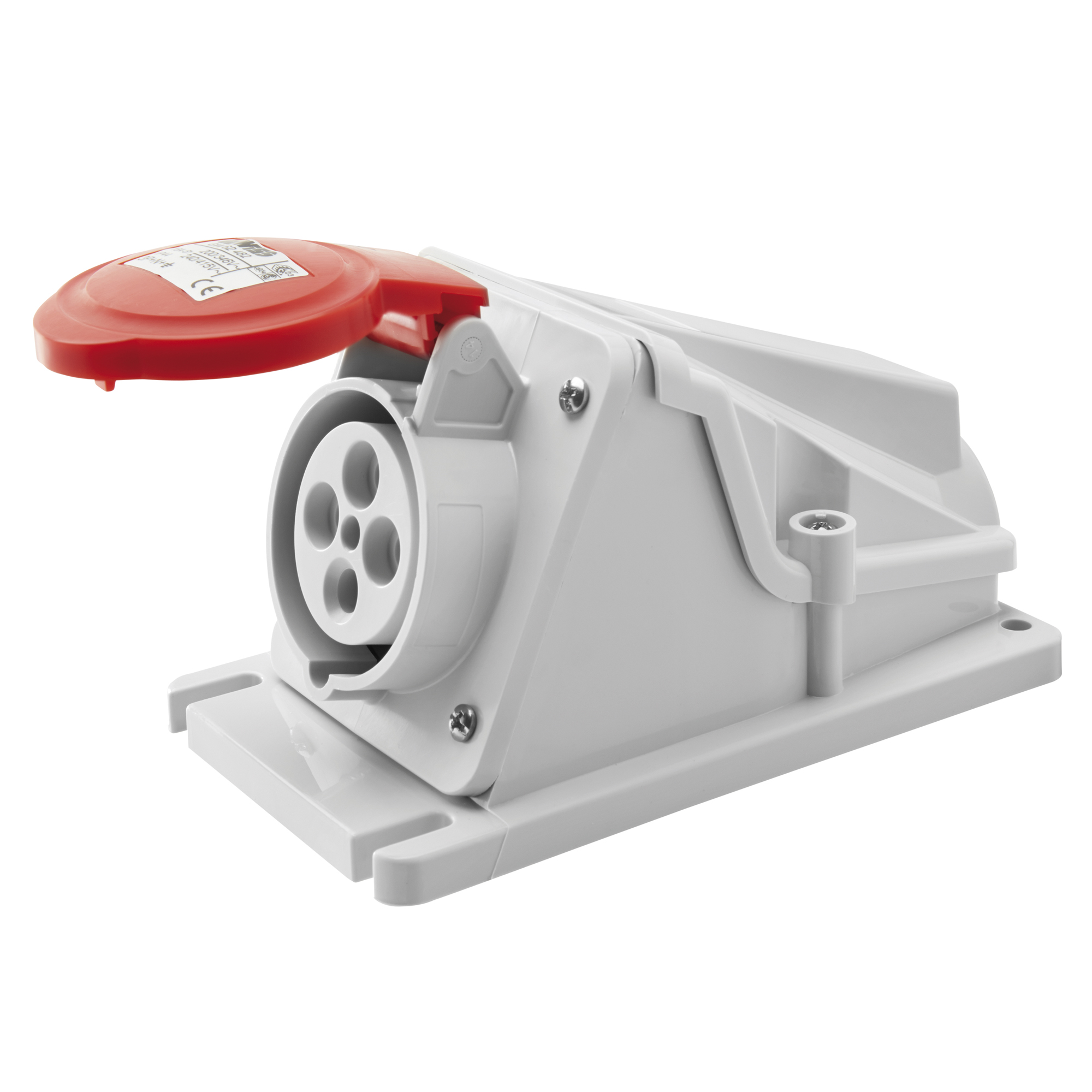 Enchufe Hembra Industrial Sobrepuesto 380V 16A 3P+T IP44 GW62481 — Gewiss — Gewiss