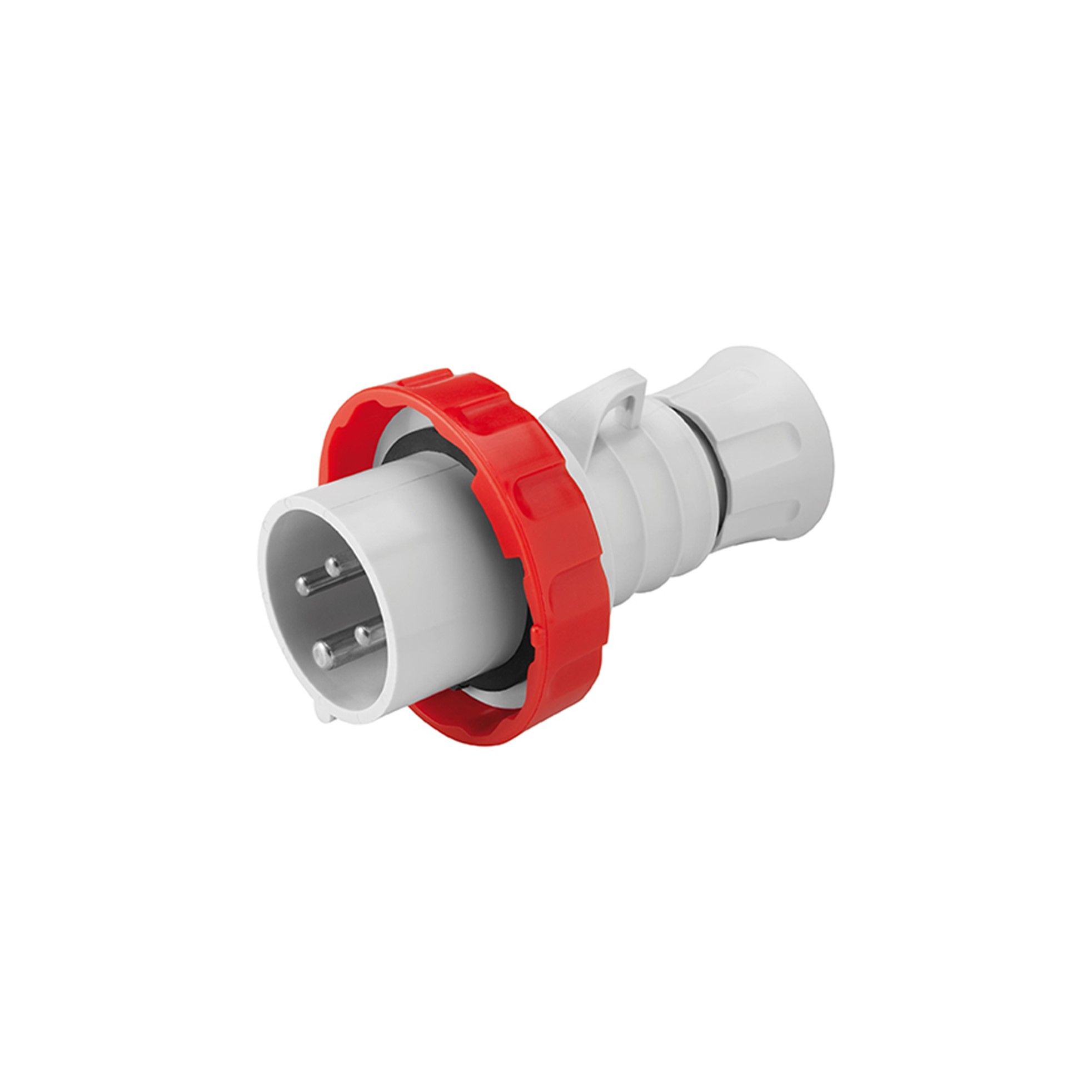 Macho Industrial Volante 380V 32A 3P+T IP66/69 Rojo Libre Mantencion GW60041FH — Gewiss — Gewiss