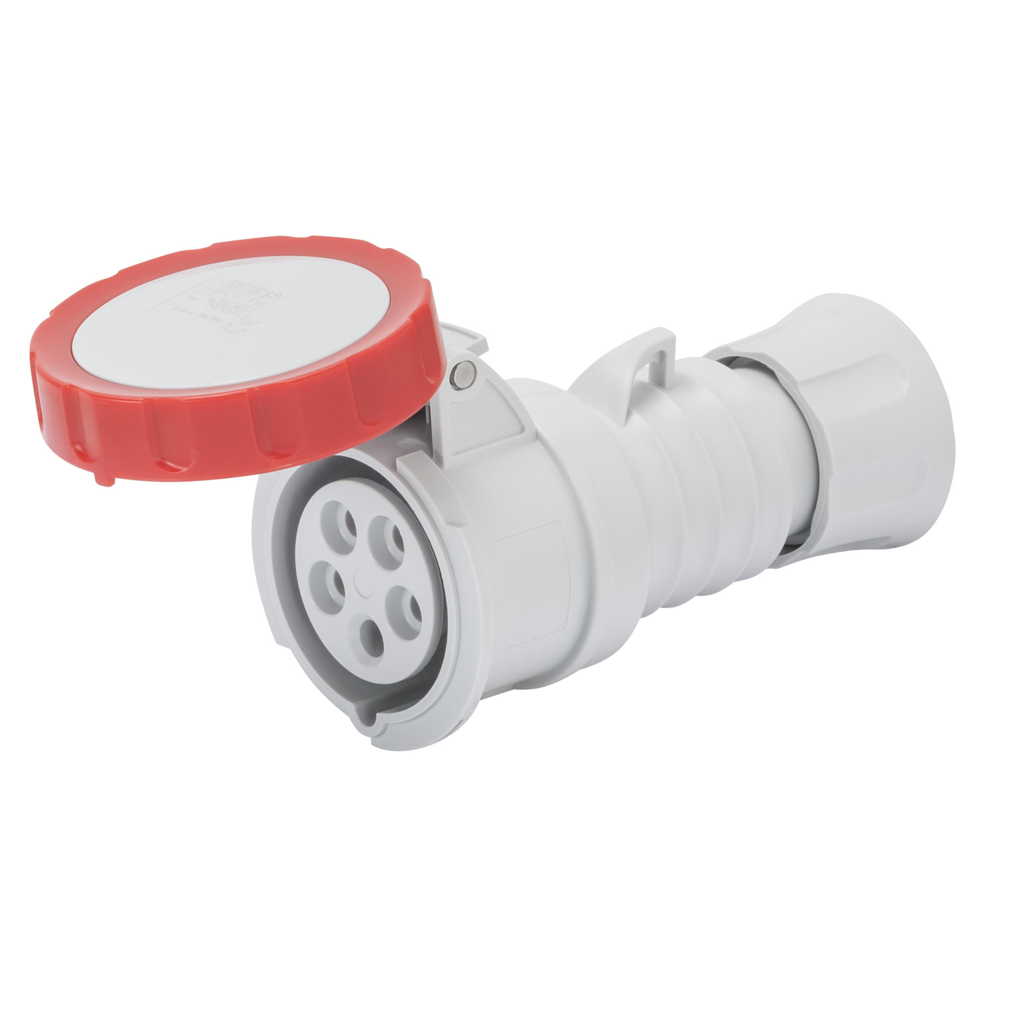 Hembra Industrial Volante 380V 32A 3P+T+N IP66/69 Rojo Tornillo GW62042H — Gewiss — Gewiss