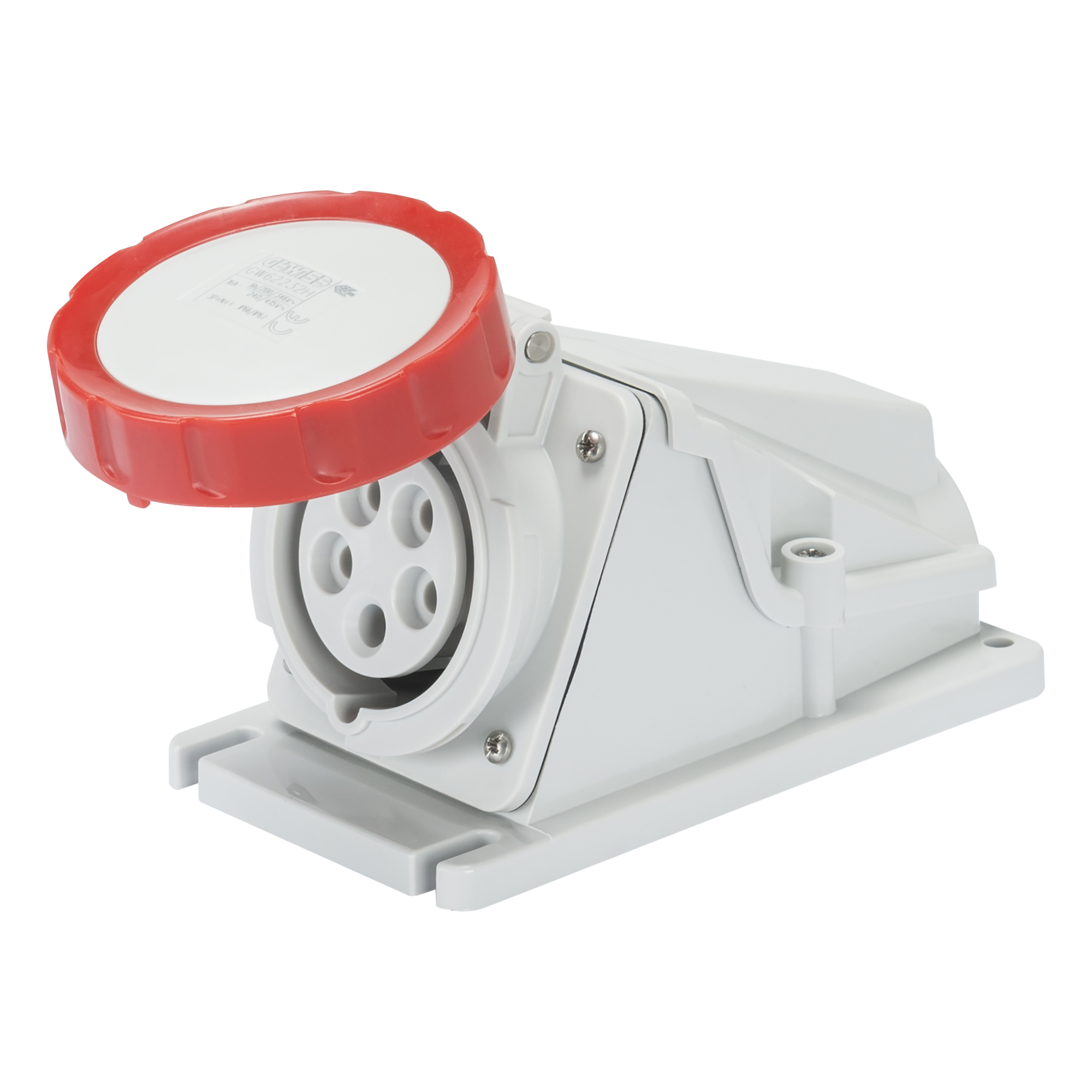 Enchufe Hembra Industrial Sobrepuesto 380V 16A 3P+T IP67 GW62504 — Gewiss — Gewiss