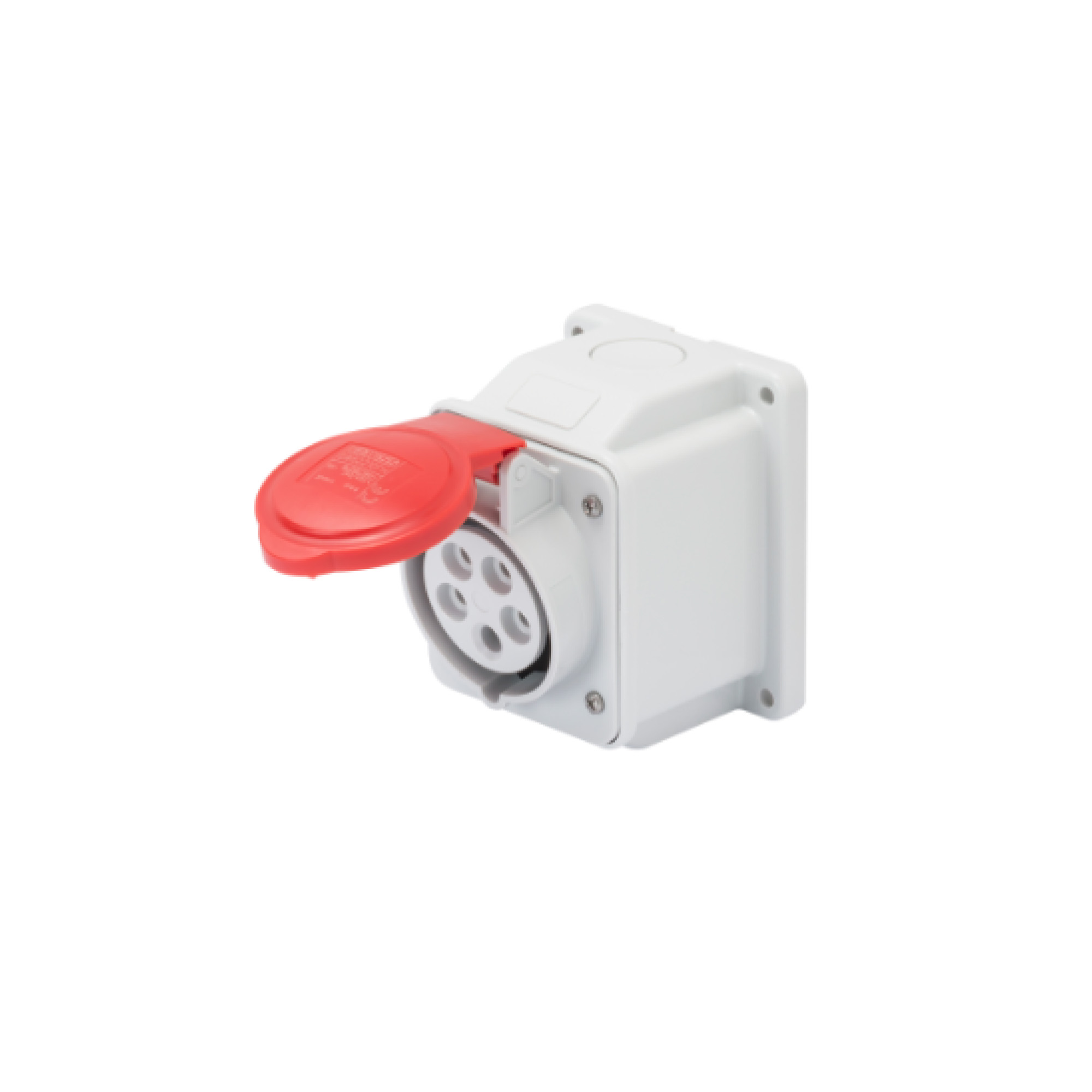 Enchufe Hembra Industrial Sobrepuesto 380V 16A 3P+T IP44 GW62408 — Gewiss — Gewiss