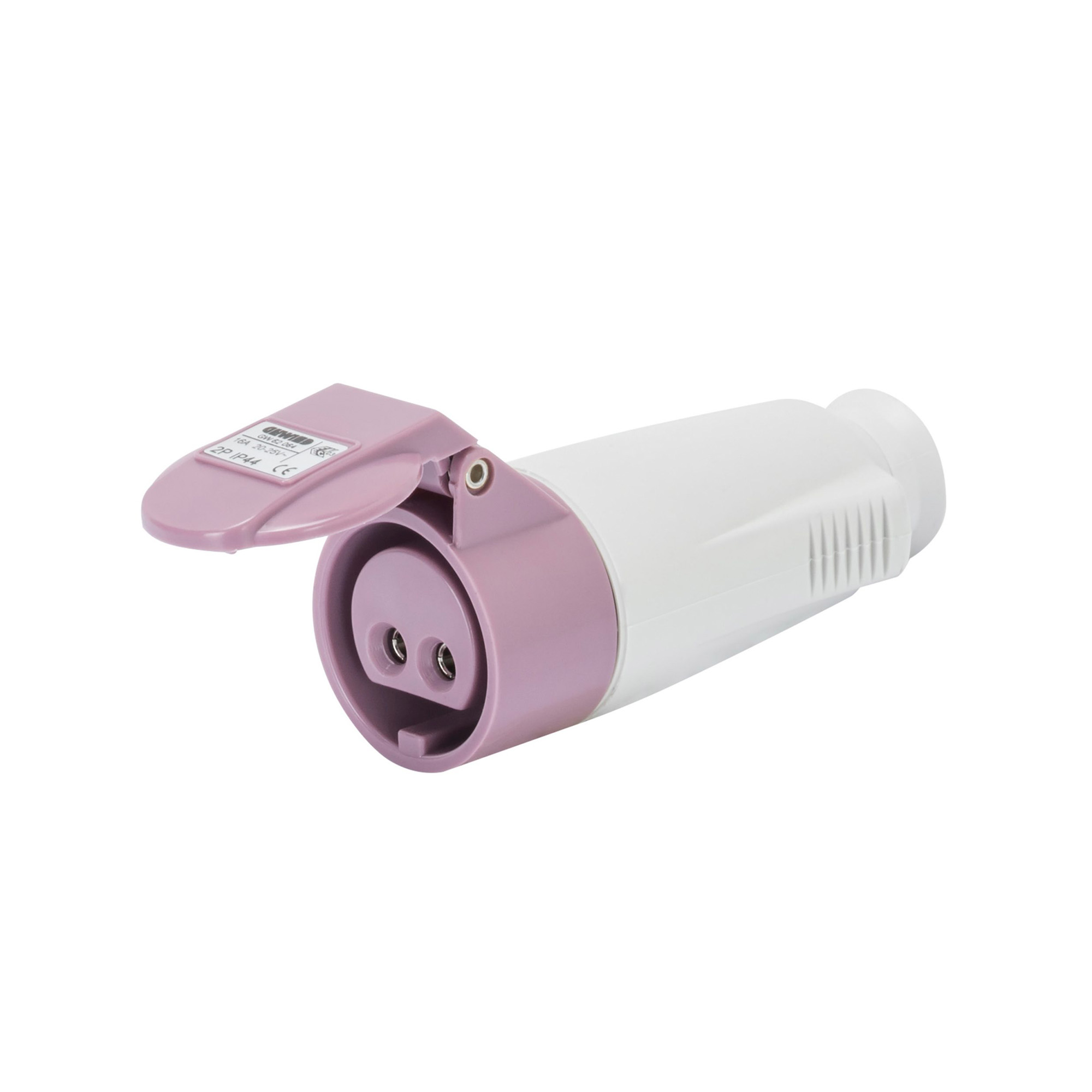 Enchufe Hembra Industrial Volante 20/25V 16A 2P IP44 50/60Hz GW62064 — Gewiss — Gewiss
