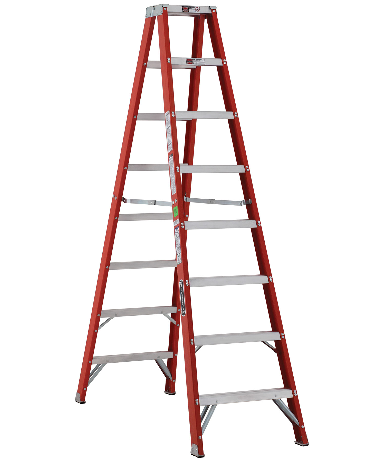 Escalera Tijera F/vidrio Doble Acceso 2.43 MT 225kg 530-08 — Cuprum — Cuprum