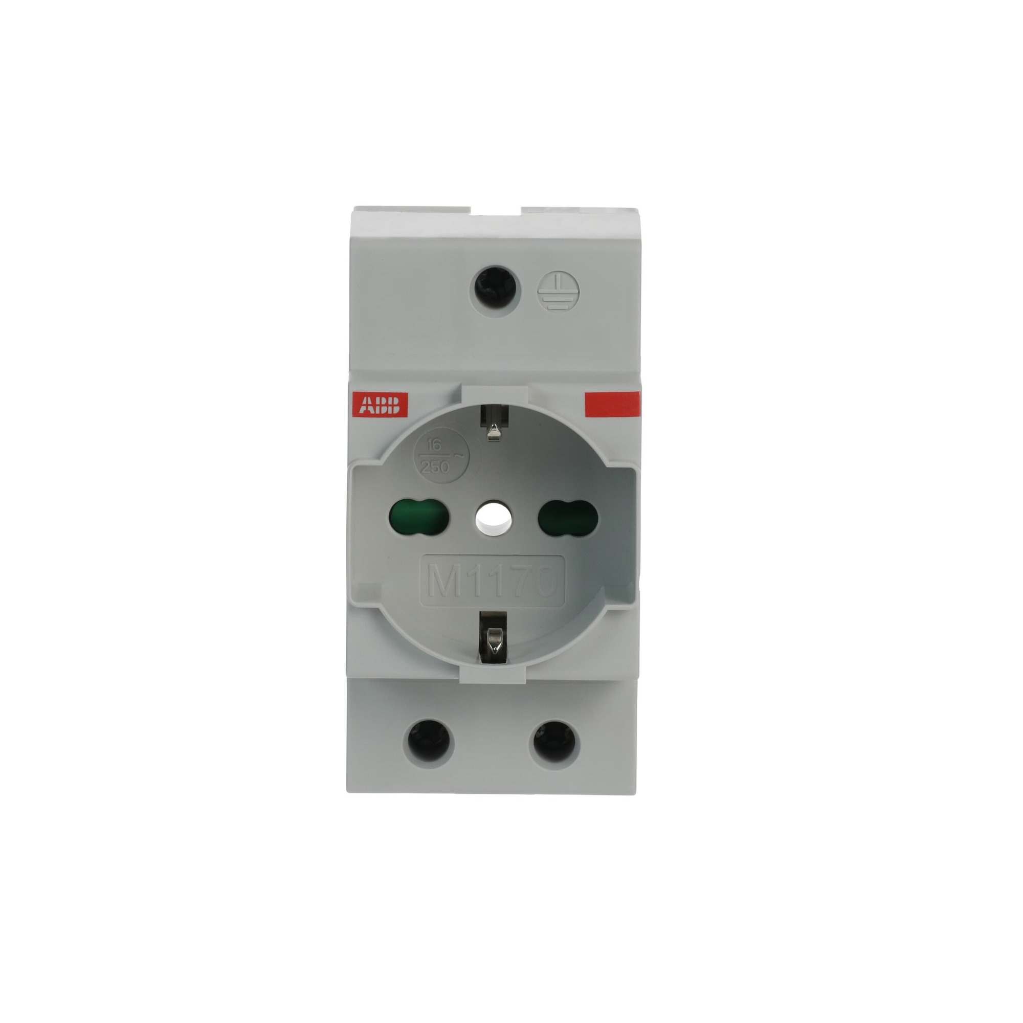 Enchufe Mod Schuko Italiano 10/16A M1170 IP30 Gris 2CSM210000R0701 — ABB — ABB