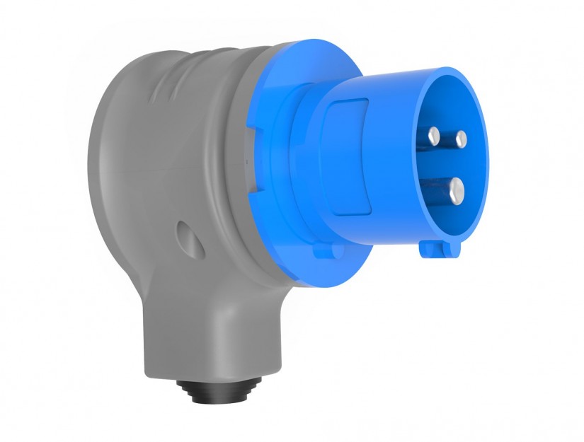 Macho Industrial Rotatorio IP44 220V16A 2P+T Libre de Halogenos 6610035 — Bemis — Bemis