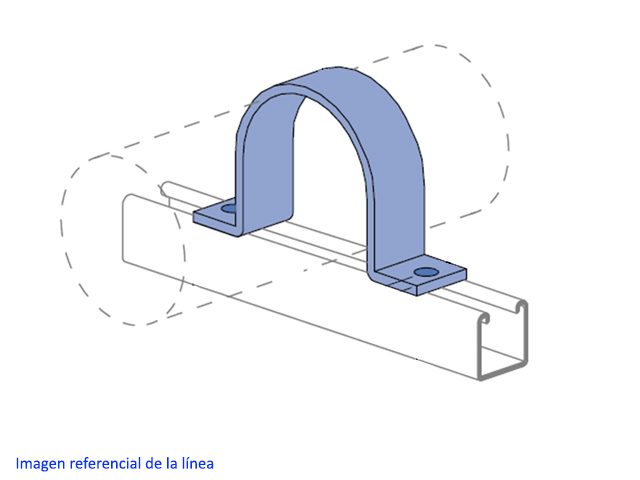 Abrazadera OMEGA 2P P-2558-20 EG P2558-20 EG Unistrut — Unistrut
