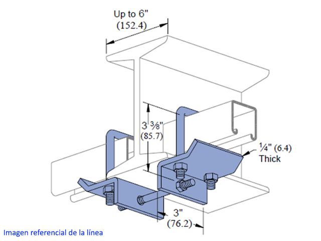 Abrazadera DOBLE PERFIL/VIGA P-2868 EG P2868 EG Unistrut — Unistrut
