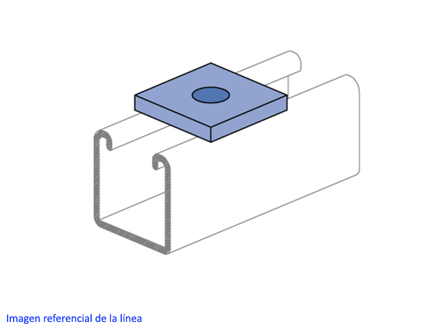 Golilla Cuadrada 1/2 P-1064 Eg P1064 Eg — Unistrut — Unistrut