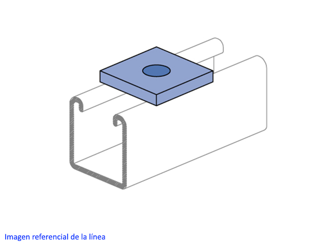 Golilla Cuadrada 3/8 P-1063 Ss P1063 Ss — Unistrut — Unistrut