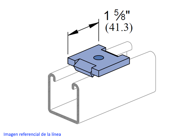 Golilla Cuadrada 3/8 P-2863 Eg P2863 Eg — Unistrut — Unistrut