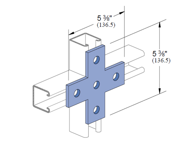 Platina X 5 Perfor P-1028 Hg P1028 Hg — Unistrut — Unistrut