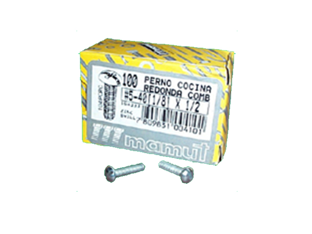 Perno Cocina 1/8x1/2 Con Comb 104 Pcrc X100 Unid 104PCRC — Mamut — Mamut