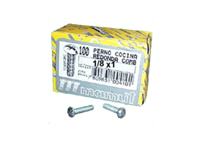 Perno Cocina 1/8x1 Con Comb 107 Pcrc X100 Unid 107PCRC — Mamut — Mamut