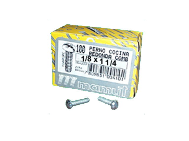 Perno Cocina 1/8x1.1/4 Con Comb 108 Pcrc X100 Unid 108PCRC — Mamut — Mamut