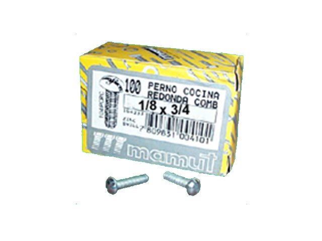Perno Cocina 1/8x3/4 Con Comb 106 X100 Unid 106PCRC — Mamut — Mamut