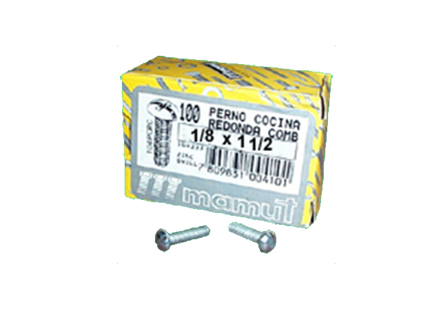 Perno Cocina 1/8x1.1/2 Con Comb 109 X100 Unid 109PCRC — Mamut — Mamut
