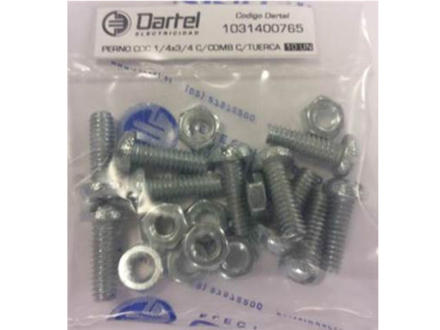 Perno Coc 1/4x3/4 Con Comb Con Tuerca X10UN 1031400765 — Mamut — Mamut