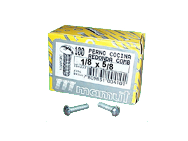 Perno Cocina 1/8x5/8 Con Comb 105 Pcrc X100 Unid 105PCRC — Mamut — Mamut