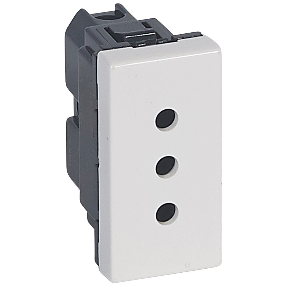 Toma 2P+T 10A IT Borne Tornillo 77510 — Legrand — Legrand