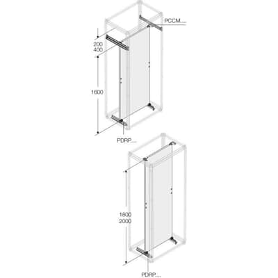 Travesano Acero Galv Prof 500mm PCCM0500 — ABB — ABB