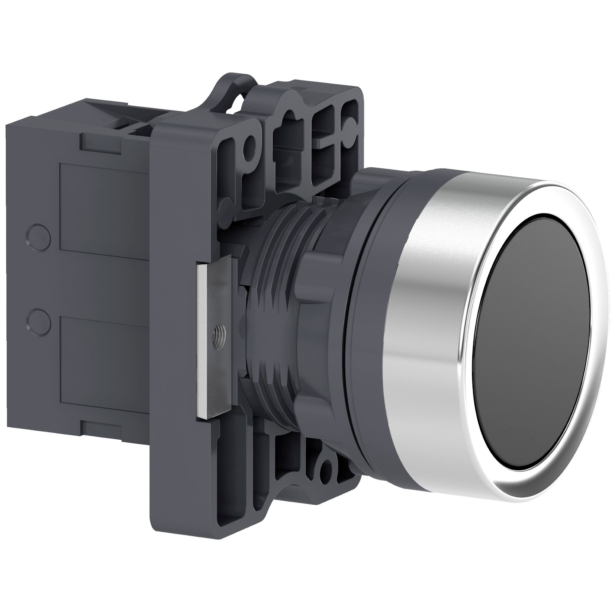 Pulsador Redondo Negro 22mm, Retorno de Resorte, 1 NA XA2EA21 — Schneider Electric — Schneider Electric