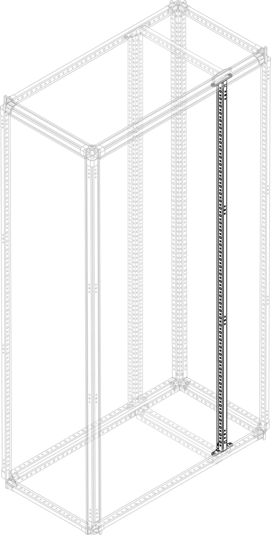 Travesanos Galvanizado L=800mm 4U PUCM2000 — ABB — ABB