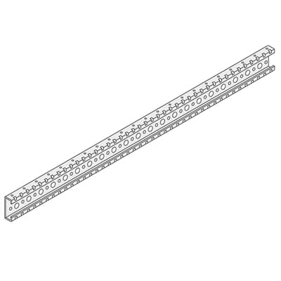 Travesano Porta Barras Inox Con Montante L=638mm PCRS0638 — ABB — ABB