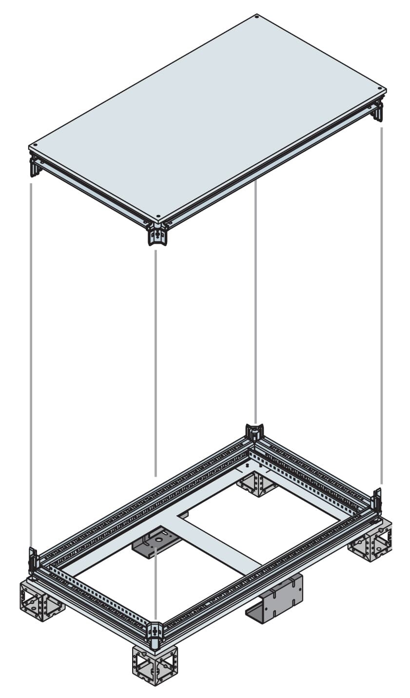 Base/techo 1200x800mm (Axp) EK1280KN — ABB — ABB