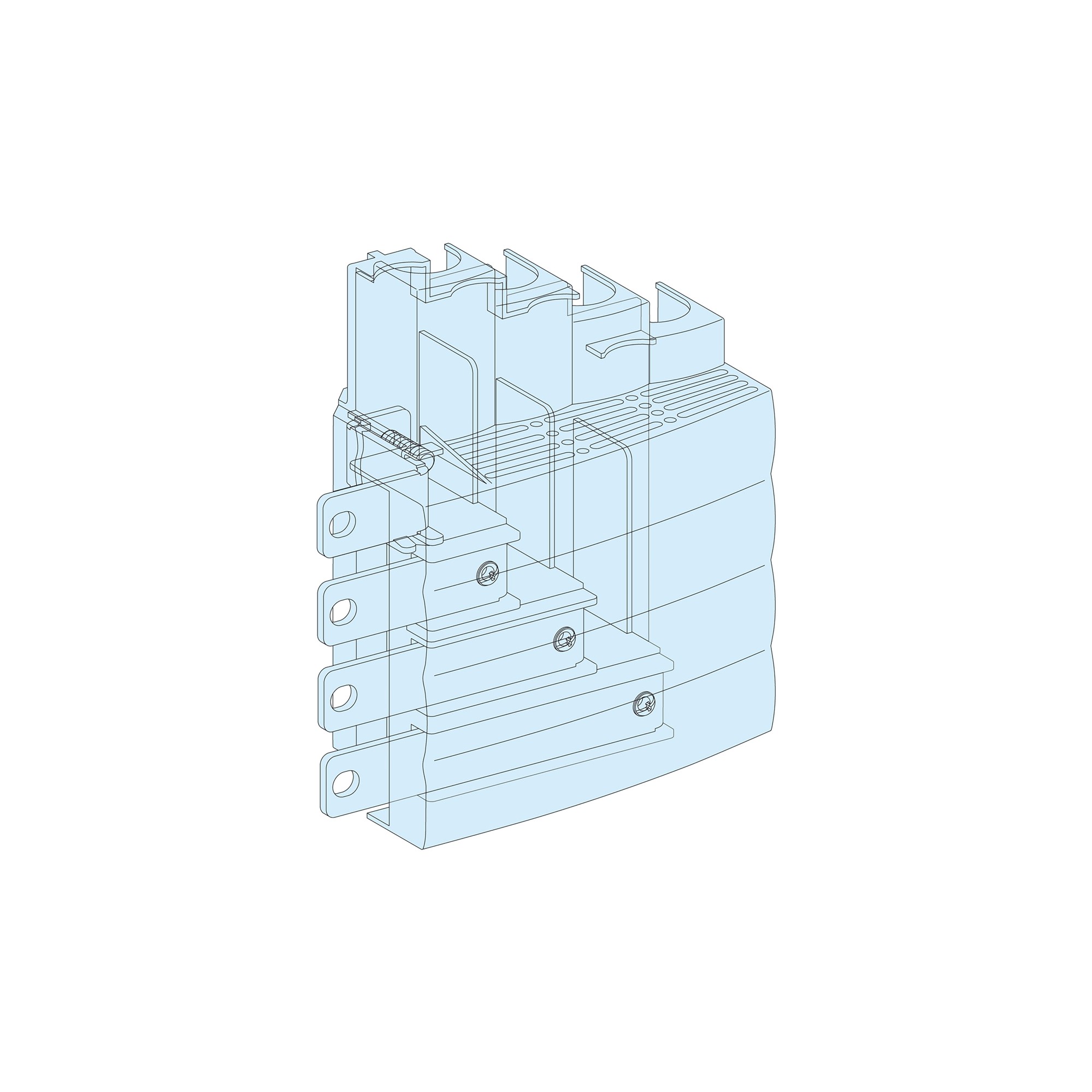 Bloque Distribucion G NSX INS250 Cables Sup. Para Prisma LVS04066 — Schneider Electric — Schneider Electric