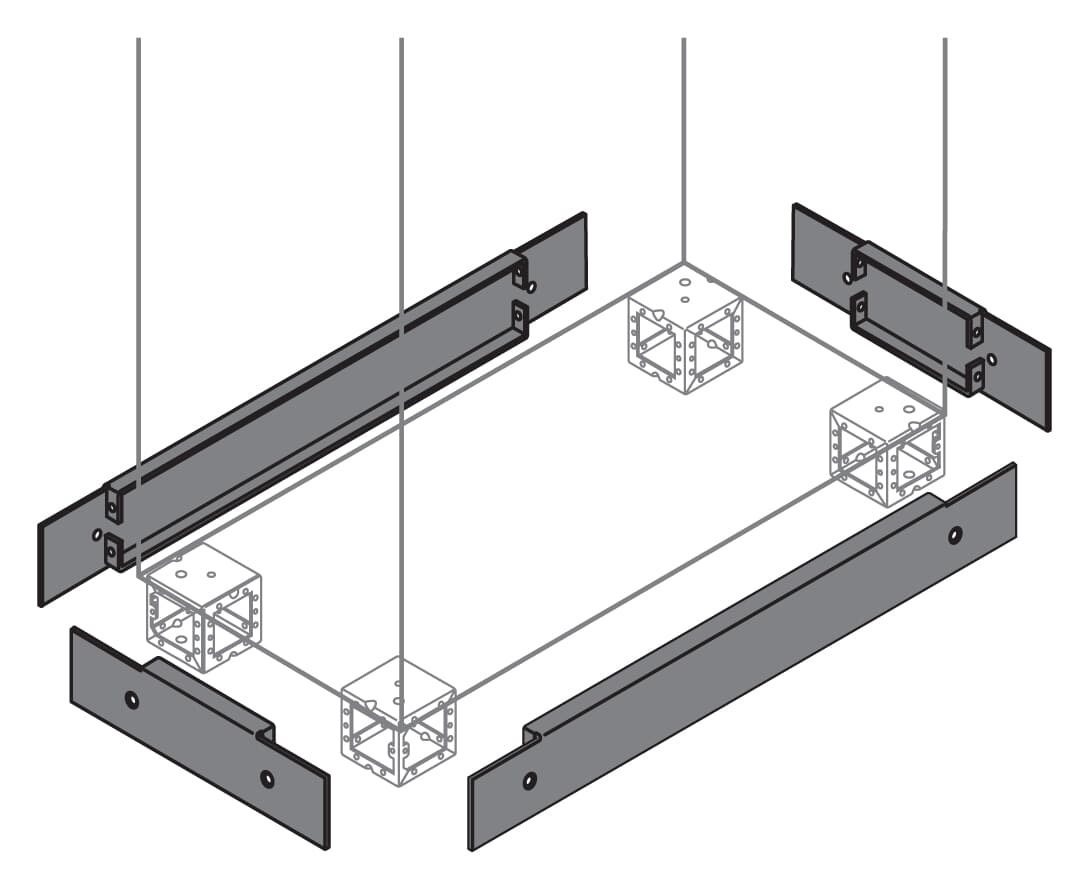 Tapa Zocalo Frontales/traseras 100x600mm ZN6000 — ABB — ABB