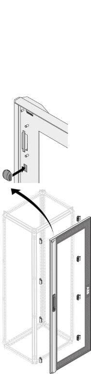 Puerta Vidriada 24 DIN 2000mm 800mm PDLG2620 IP40 — ABB — ABB