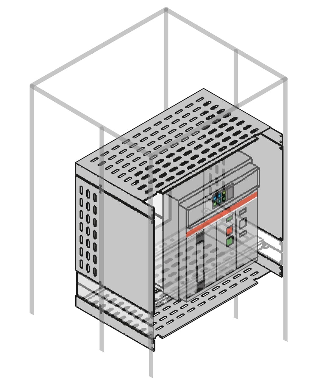 Separador para E4.2 Forma 2-3A H=600mm A=800mm PSVW6084 — ABB — ABB