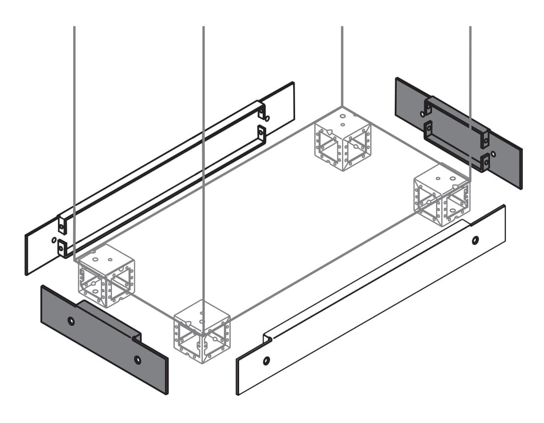 Tapa Zocalo Frontales/traseras 100x500mm ZN5000 — ABB — ABB