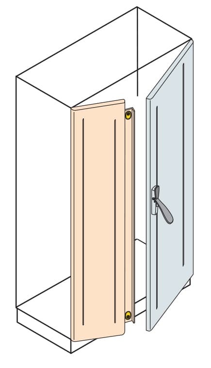 Puerta Ciega con Solape 2000x400mm (Hxa) ED2004SK — ABB — ABB
