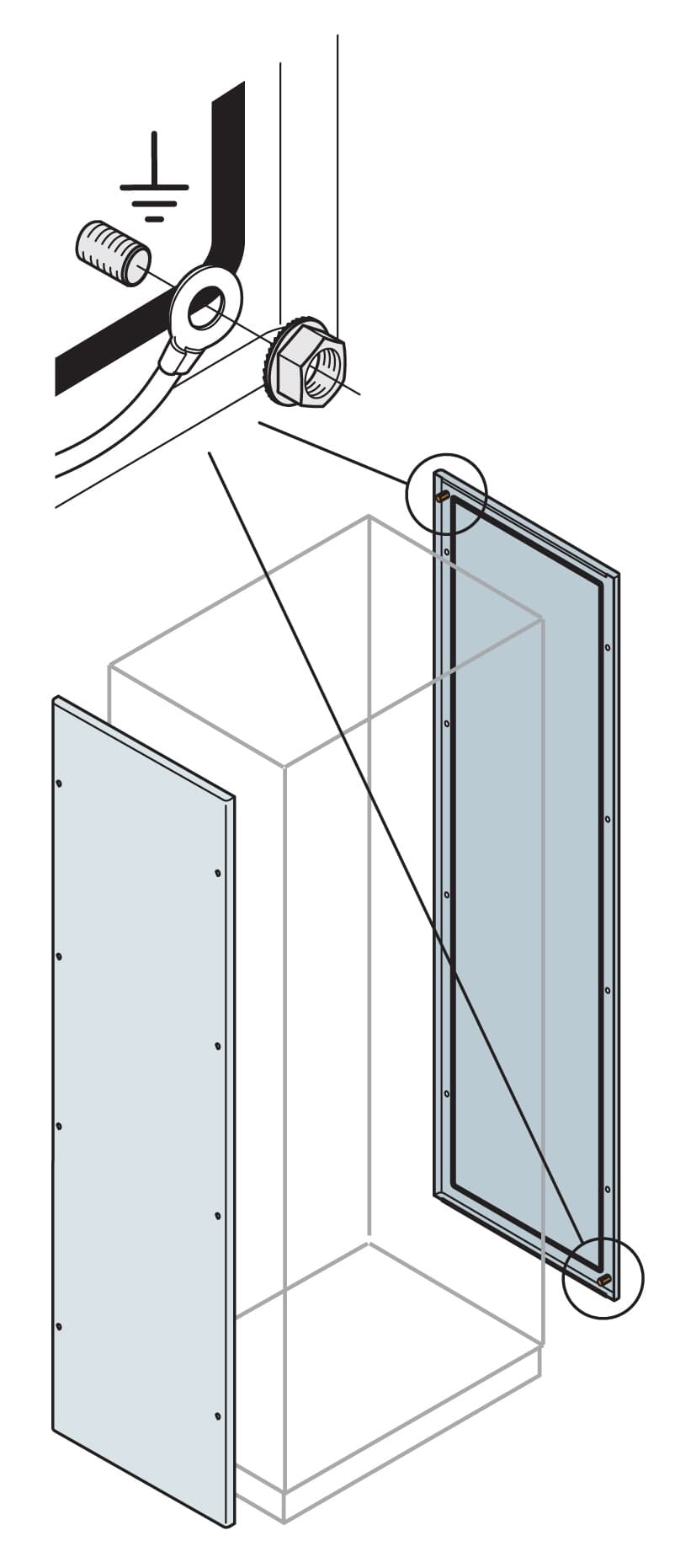 Panel Lateral Ciego 2000x500mm (2UNID.) EL2050K — ABB — ABB
